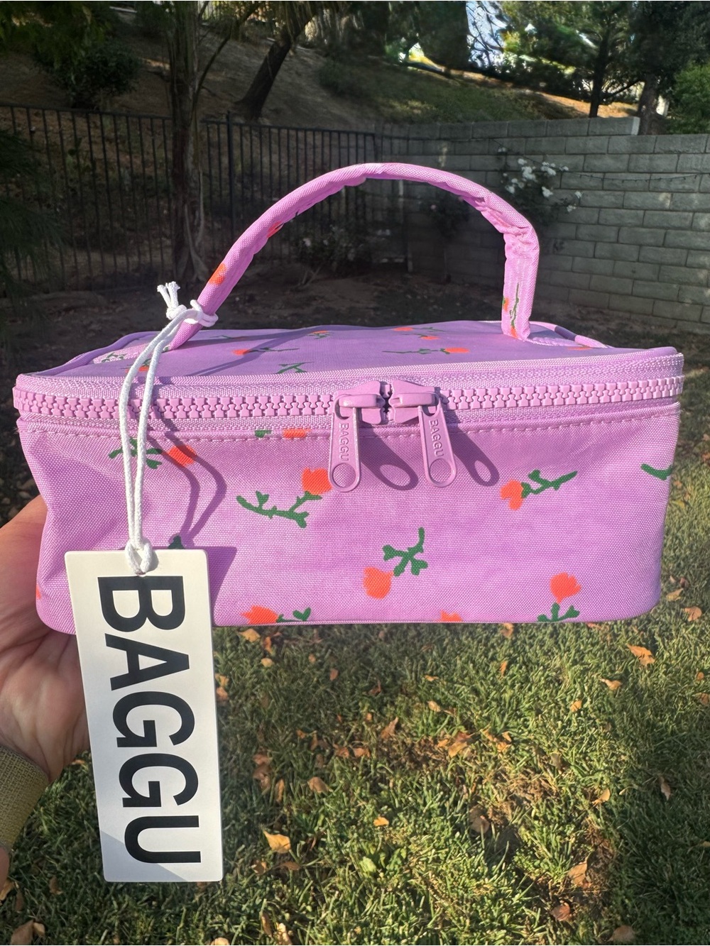 BAGGU Small Cosmetic Case - Painted Wildflower